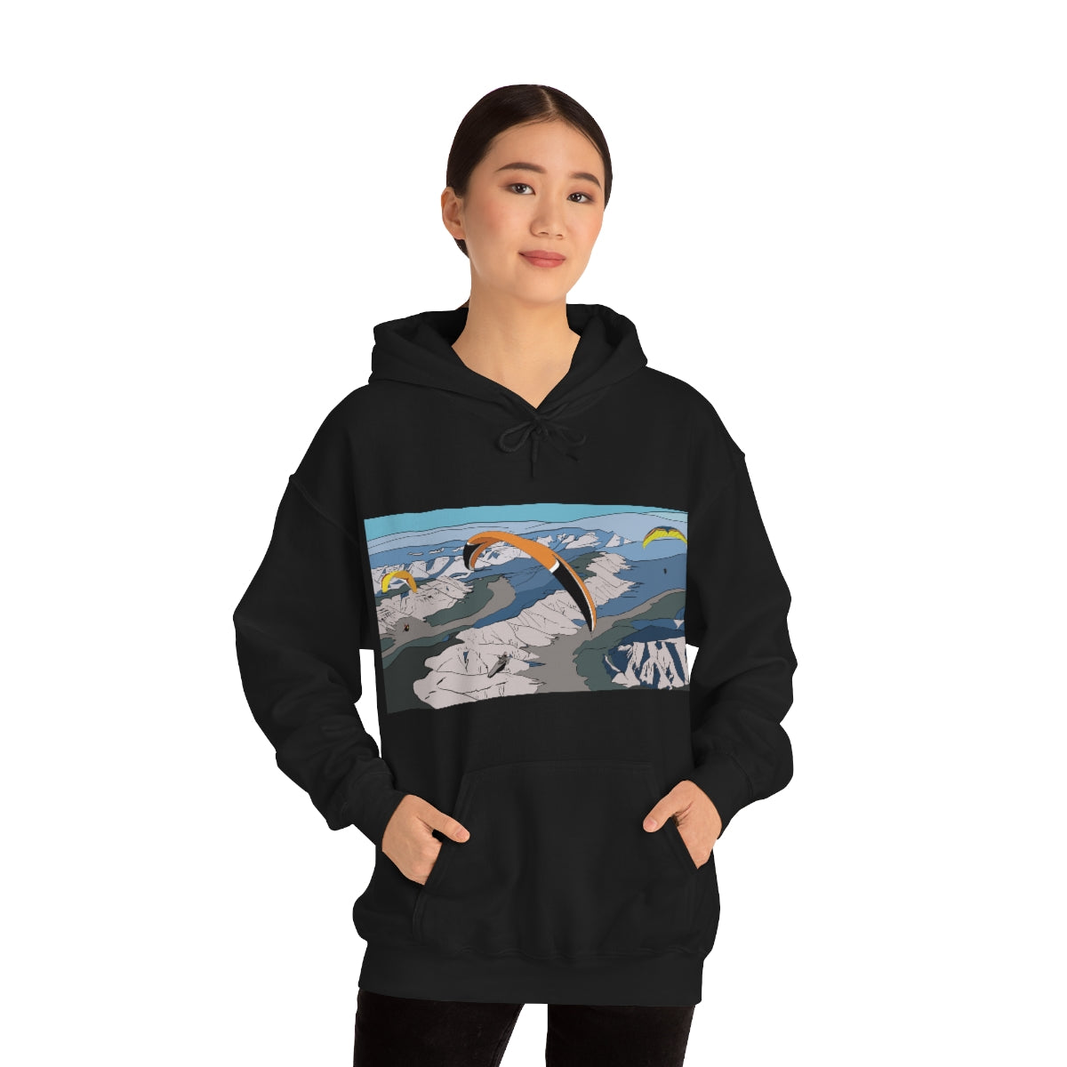 Paragliding Hooded Sweatshirt - Unisex Heavy Blend™