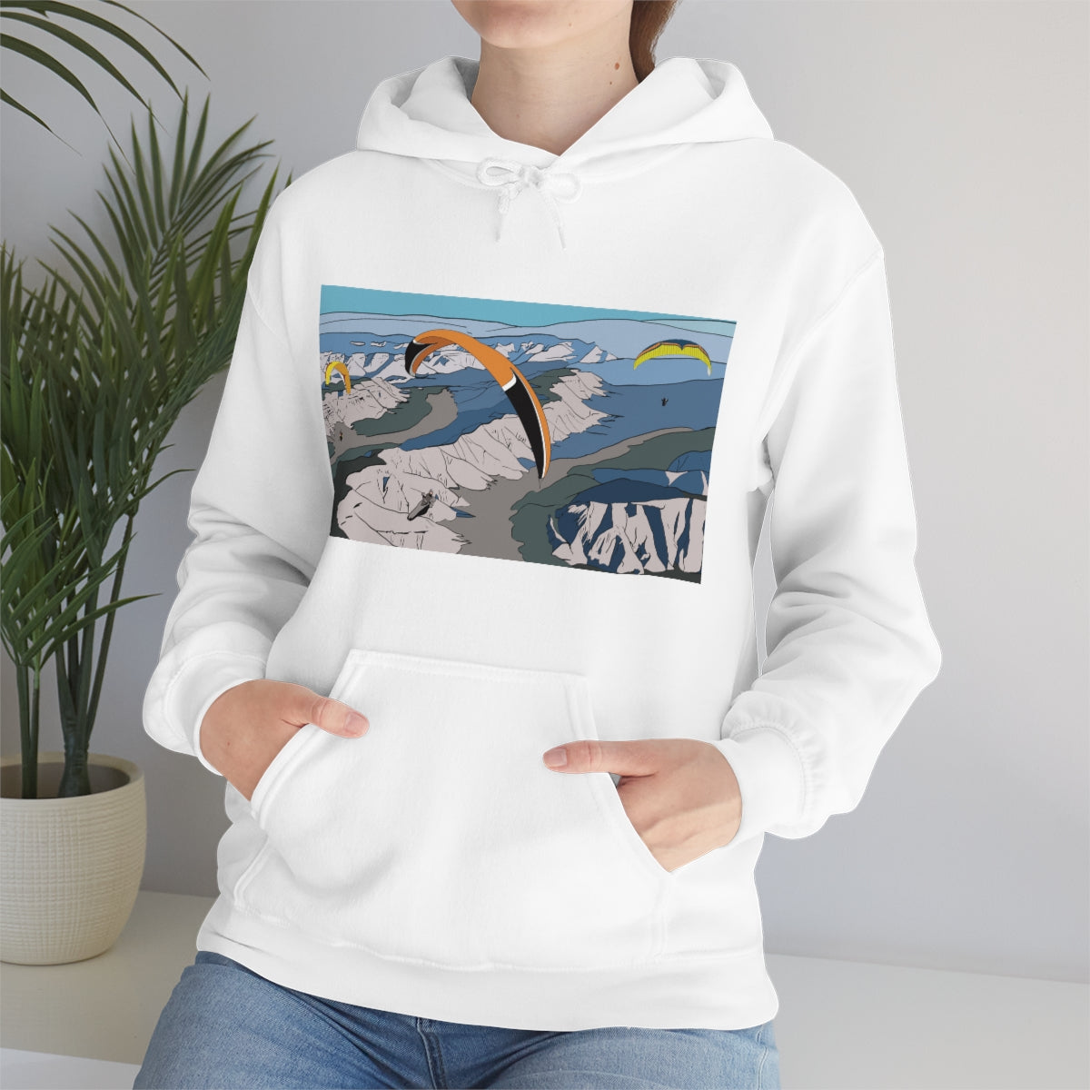 Paragliding Hooded Sweatshirt - Unisex Heavy Blend™