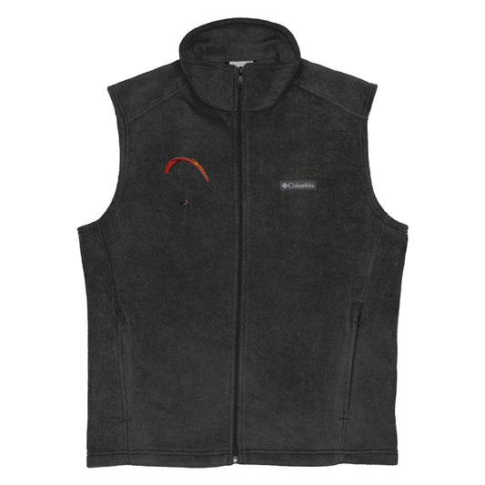 Men’s Columbia fleece vest - Red Paraglider